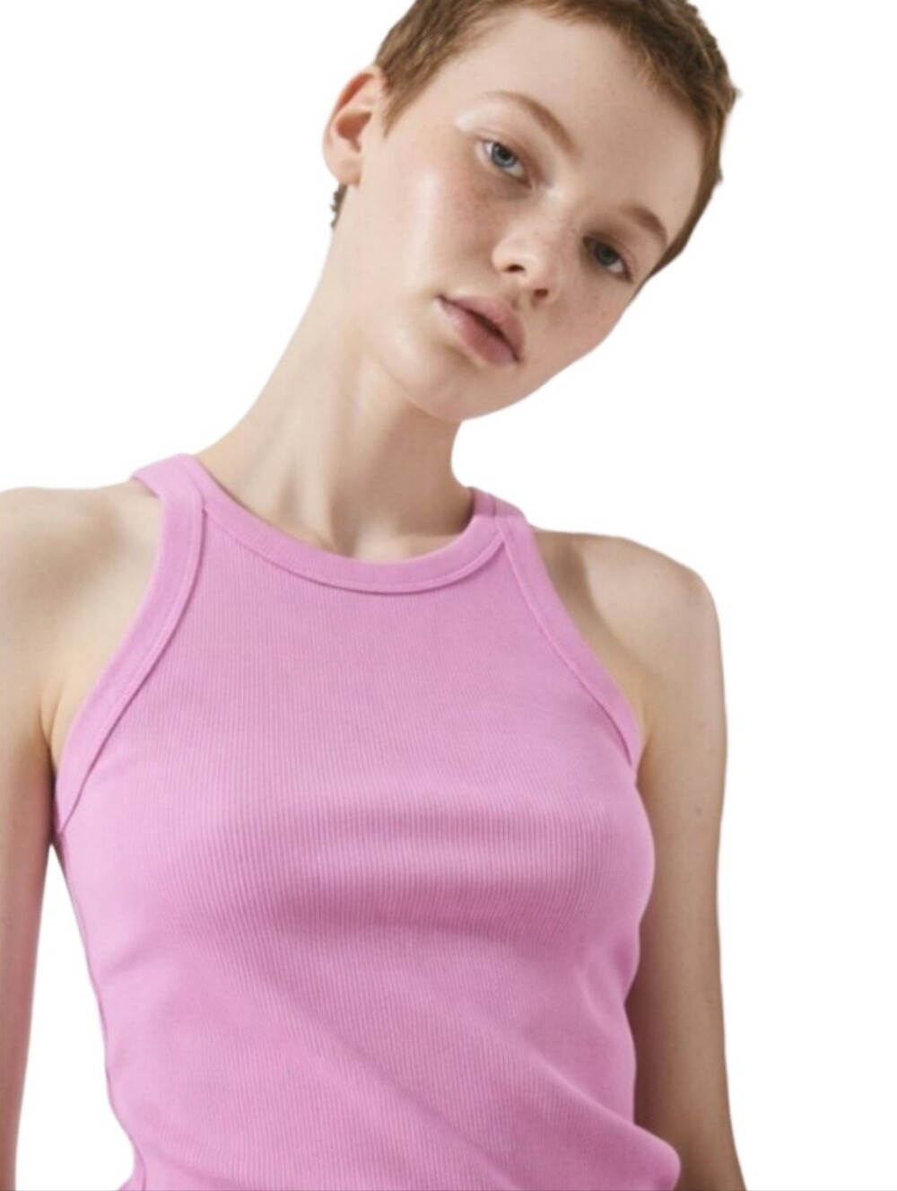 NWOT Ribbed Pink Tank Top by H&M
